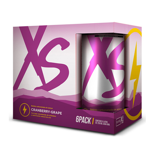 Xs Cranberry Grape 6 pack Amway México.